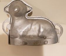 Vintage Cast Iron Lamb Cake Mold Easter 1 Pound Cake Recipe Antique  picture