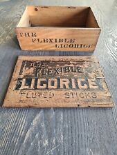 RARE VTG / Antique LICORICE Box Hare & Hound Flexible Licorice Fluted Licorice  picture