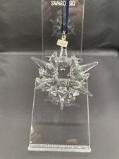 2007 Swarovski Rockefeller Center Crystal Snowflake Christmas Ornament 872200 picture
