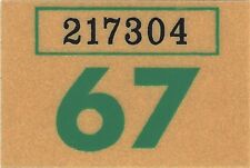 1967 WASHINGTON Vinyl Sticker Decal -CAR/Passenger License Plate Reg.TAB TAG-New picture