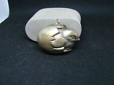 ANTIQUE CHICK HATCHING FROM EGG BABY RATTLE PENDANT  picture