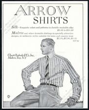 1914 J C Leyendecker young man art Arrow Shirts vintage fashion print ad picture