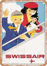 METAL SIGN - 1955 Swissair Vintage Ad picture