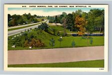 Wytheville VA, Carter Memorial Park, Lee Highway, Virginia Vintage Postcard picture