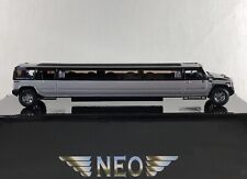 NEO Hummer Stretch Limousine 1:43 Black / Silver Limo in Box picture