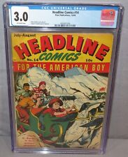 HEADLINE COMICS #14 (Japanese WWII Cover) CGC 3.0 GD/VG Prize Publications 1945 picture
