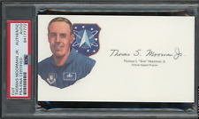 THOMAS MOORMAN JR 4 STAR GEN. 1st AIRFORCE SPACE COMMAND OFC SIGNED PSA DNA 2020 picture