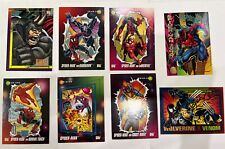 ⟹ Mixed Lot of  8 SPIDER-MAN 1990s TRADING CARDS picture