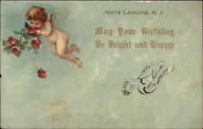 Mays Landing NJ Greeting - Cherub c1905 Postcard picture