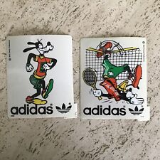 Two Vintage Adidas Walt Disney Sporty Goofy Stickers picture