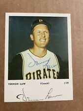 VERNON LAW AUTOGRAPHED PITTSBURGH PIRATES PHOTO CARD picture