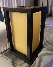 VTG CONTEMPORARY ZEN MID CENTURY MODERN WOODEN SIDE TABLE LAMP GREAT picture