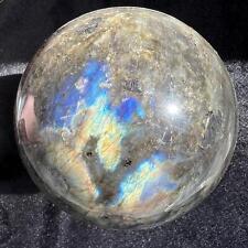Natural Labradorite Quartz Sphere Crystal Ball Jewel Rainbow Reiki Healing 1418G picture