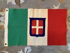 ORIGINAL OLD WW2 WW1 WOOL ITALY ITALIAN ARMY SAVOIA FLAG SEWN KINGDOM picture