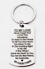To My Love My Everything Stainless Steel Keychain Hot picture