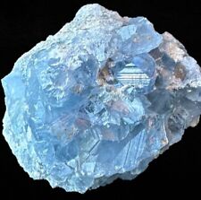 Natural 174g Ice Blue Snowball Heaven Celestite Cluster Geode Soothing Relaxing picture