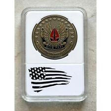 NEW U.S. Army Special Operations Command Sine Pari Challenge Coin With Case picture