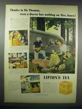 1938 Lipton's Tea Ad - Queen Has Nothing on Mrs. Jones picture