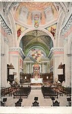 Havana Cuba Cathedral Postcard Vintage Church Interior Unposted Early 1900s picture