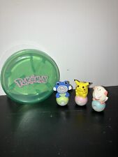 Pokemon Ink Stamp 1997 Tomy Roll & Play Stampers Pikachu Poliwhirl Chansey Work picture