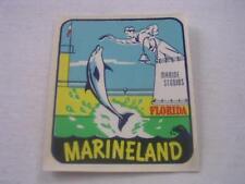 Vintage Marineland Marine Studios Florida Unused Decal John B Reeves Daytona FL picture