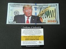 Autographed Hand Signed Donald Trump Bank Note With COA picture