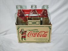 5 Coca Cola Straight Sided Circa 1899 Bottles With Carrier - Christmas 2007 picture