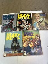 HEAVY METAL MAGAZINES 1978 LOT OF 5 EXCELLENT CONDITION picture