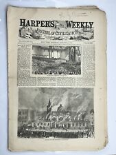 Harper's Weekly - New York - Jan 11, 1873 - Barnum Fire - Sledding - Brooklyn picture