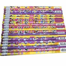 Vintage The Powerpuff Girls Pencils With Erasers Lot Of 20 PPG Brand New Unused picture