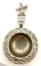 VINTAGE COLLECTIBLE SILVER PLATED TEA STRAINER Excellent picture