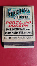 1920s Imperial Hotel Portland, Or  