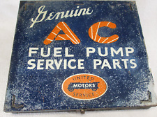 Vintage Genuine AC United Motors Service Fuel Pump Service metal parts cabinet picture