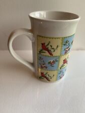 Vintage Royal Norfolk Christmas Cup Red Cardinals Holly Snow Quilted picture