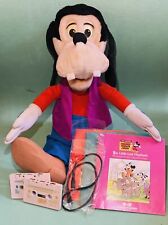 Vtg 1986 Worlds of Wonder WOW Talking Goofy Plush w Cord, Books, Cassettes picture