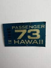 🔴 1973 HAWAII 🌈 ORIGINAL VEHICLE LICENSE PLATE REGISTRATION STICKER NOS Rare picture