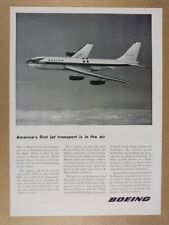 1954 Boeing 367-80 Jet Prototype First Flight photo vintage print Ad picture