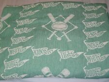 Vtg RARE Bates Disciplined Bedspread, Baseball Theme, 88x98 (queen or larger) picture