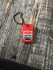 Vintage United Airlines Key Chain 1 1/2”x 3/4” hard To Find picture