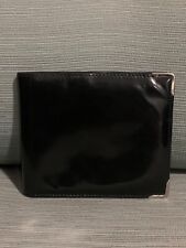 Authentic GUCCI Black Leather ID Holder Mens Bifold Wallet   picture