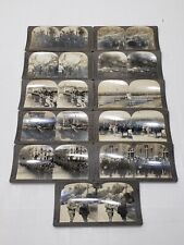 WW1 Stereoview Stereoscope Cards Lot Of 11 Military War Antique Vintage Lot picture