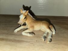 VTG SCHLEICH 2004 RETIRED LAYING DOWN HAFLINGER FOWL HORSE D-73527 L@@K picture