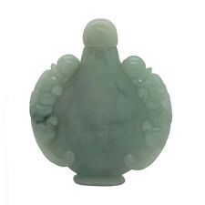Jade Snuff Bottle With Pair Of Foo Dog Chasing Lucky Ball n419 picture