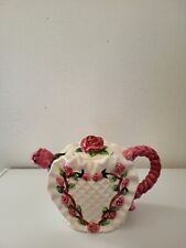 Vintage - 1998 ABC Rose Heart-Shaped Teapot   picture