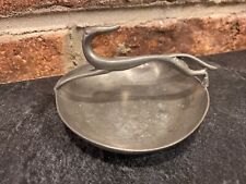 Vintage Antique Art Deco Greyhound Dog Pewter Ashtray- Queen Art Brooklyn picture
