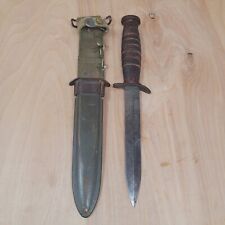 WWII UTICA M3 Trench Knife USM8 A1 BM CO. Scabbard  picture