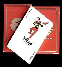 Vintage Continental Airlines Playing Cards Sealed Set of 2 (1 Black and 1 Red) picture