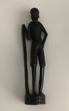Vintage Hand Wooden Tribal Old Man “Mzee” Statue  From East Africa picture