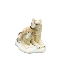 Small Wolf With Baby Figurine 2.5