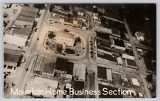 Postcard RPPC Mountain Home AR Business Section Aerial Baxter County Courthouse picture